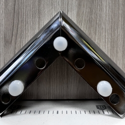 Ножка мебельная Н - 38мм, металл., уголок горизонт